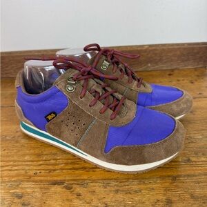 Teva Highside 84 Sneakers Womens Suede Outdoor Sz 8.5 Purple Brown Casual Summer